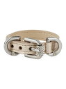 【送料無料】 ジバンシー レディース ブレスレット・バングル・アンクレット アクセサリー Voyou Bracelet In Laminated Leather And Metal dusty gold