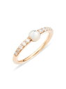 ポメラート 【送料無料】 ポメラート レディース リング アクセサリー M'ama non M'ama 18K Rose Gold Mother-Of-Pearl & Diamond Ring gold