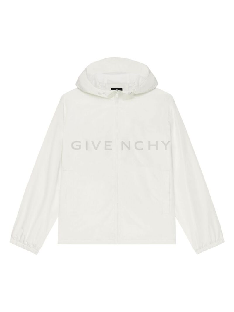 【送料無料】 ジバンシー メンズ ジャケット・ブルゾン アウター Reversible Football Parka Jacket in Fleece white