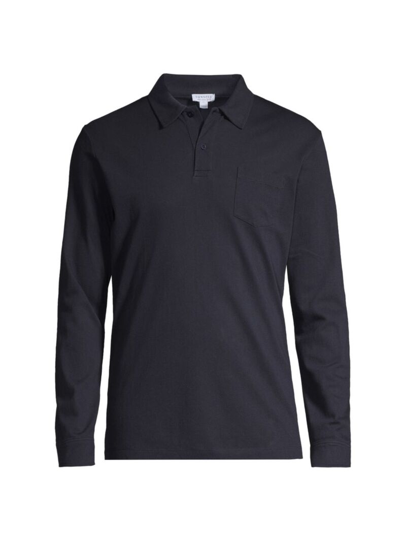 【送料無料】 サンスペル メンズ ポロシャツ トップス Riviera Long-Sleeve Polo Shirt navy