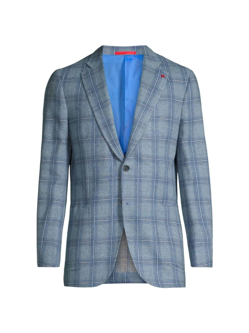 【送料無料】 イザイア メンズ ジャケット・ブルゾン アウター Domenico Wool Two-Button Sport Coat l..