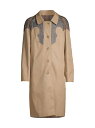 【送料無料】 マルタンマルジェラ メンズ ジャケット・ブルゾン アウター Reversible Plaid Paneled Trench Coat beige