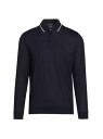 【送料無料】 ロロピアーナ メンズ ポロシャツ トップス Wool Jersey Long-Sleeve Polo blue navy