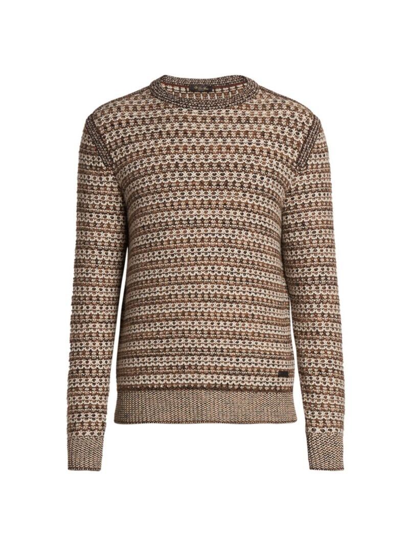 ̵ ԥ  ˥åȡ  Girocollo Mancora Cashmere Sweater saddle brown