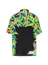 【送料無料】 ヴァレンティノ メンズ シャツ トップス Silk Bowling Shirt With Volcano Print multicolor