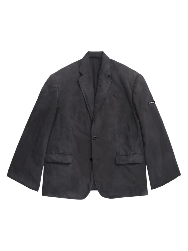 【送料無料】 バレンシアガ メンズ ジャケット・ブルゾン アウター Minimal Cargo Tailored Jacket black