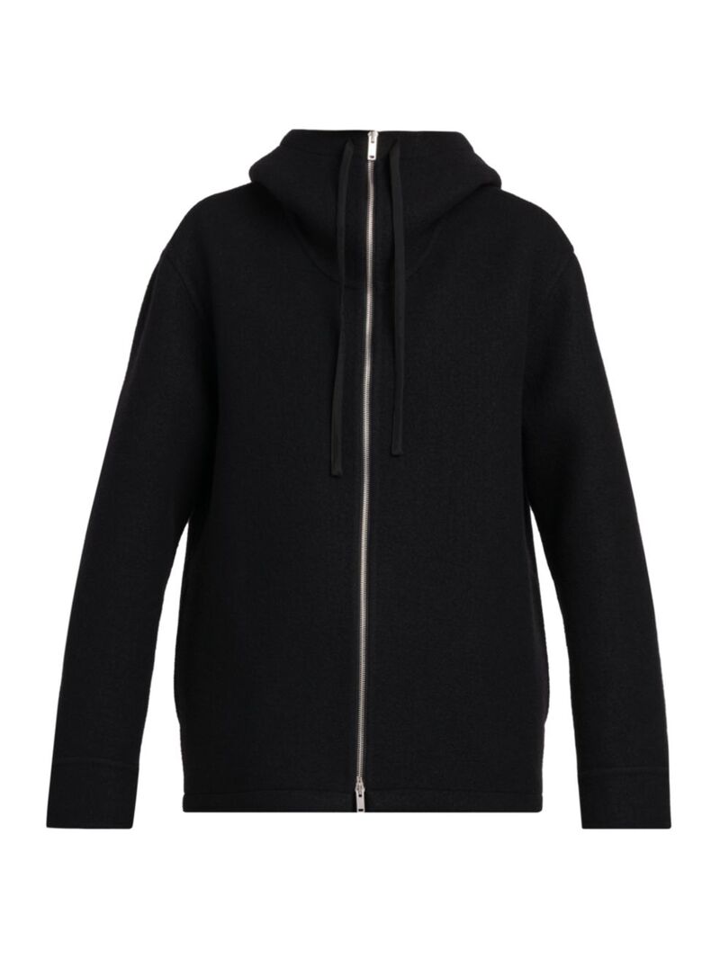 ̵ 롦  ѡå աǥ  Wool Zip Hoodie black