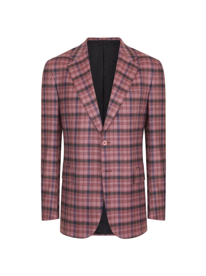 【送料無料】 ステファノリッチ メンズ ジャケット・ブルゾン アウター Woven Jacket 2 Buttons pink