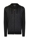 【送料無料】 ステファノリッチ メンズ ニット・セーター アウター Full Zip Sweater black