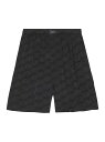 【送料無料】 バレンシアガ メンズ ハーフパンツ・ショーツ ボトムス BB Monogram Pyjama Shorts black