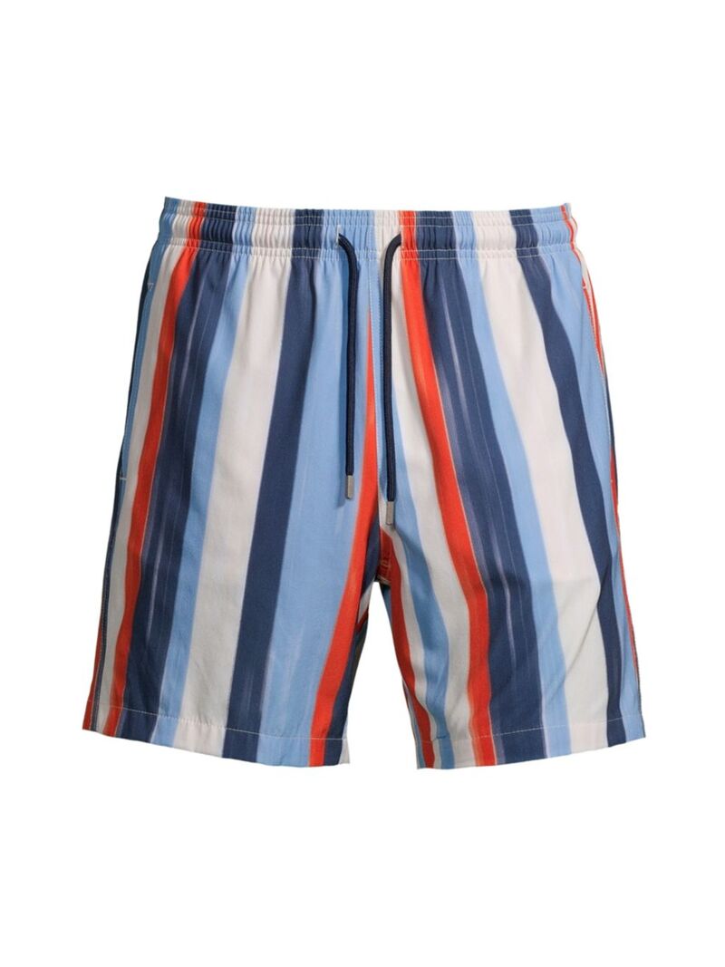 【送料無料】 ストーンローズ メンズ ハーフパンツ・ショーツ 水着 Striped Swim Trunks blue