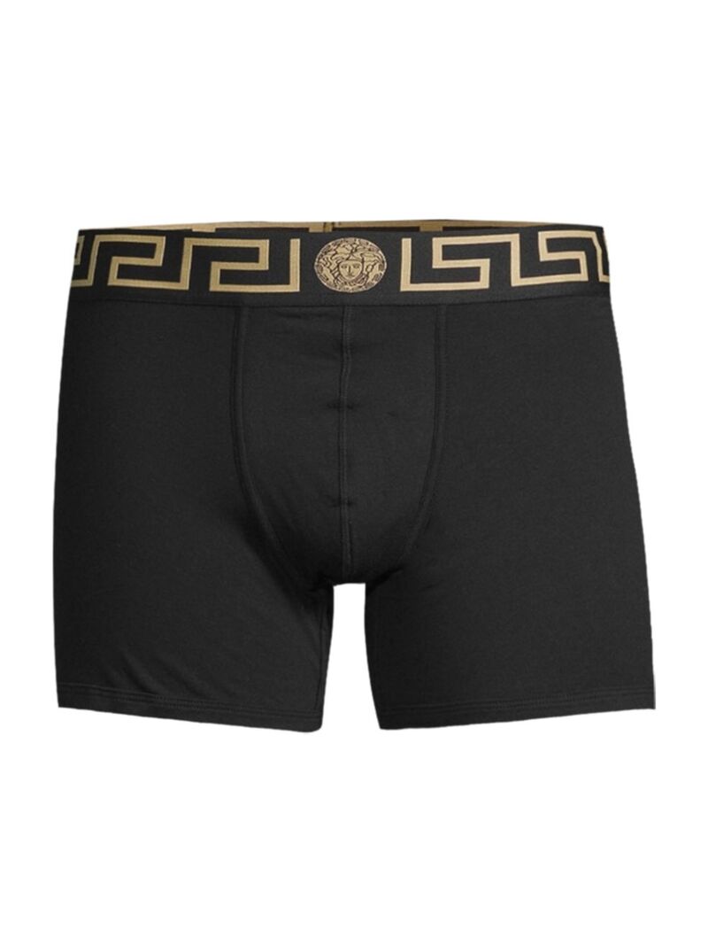 versace 【送料無料】 ヴェルサーチ メンズ ボクサーパンツ アンダーウェア Logo Trunks black gold