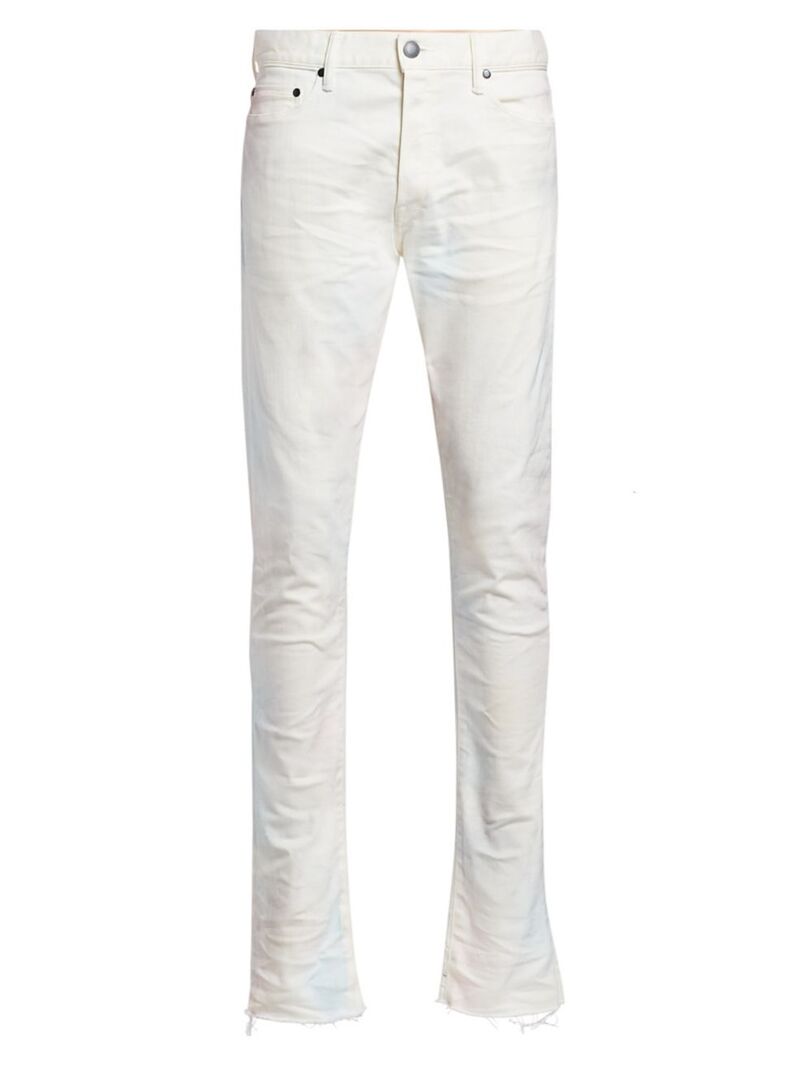 【送料無料】 ジョンエリオット メンズ デニムパンツ ジーンズ ボトムス The Cast 2 Skittles Raw Hem Slim-Fit Jeans white multi