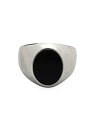 yz fOXAhT Y O ANZT[ Sterling Silver Smooth Signet Ring With Black Onyx Stone black