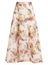  ジマーマン レディース スカート ボトムス Matchmaker Floral Linen-Silk Midi-Skirt ivory tropical floral