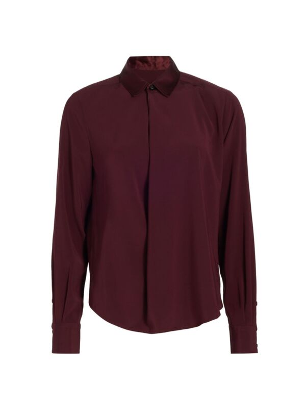 【送料無料】 ラグアンドボーン レディース シャツ トップス Phillipa Draped Blouse wine