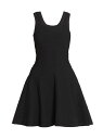 【送料無料】 アライア レディース ワンピース トップス Crocodile-Embossed Fit & Flare Minidress black