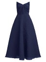  セイア レディース ワンピース トップス Ellie Crinkle Calf-Length A-Line Midi-Dress navy