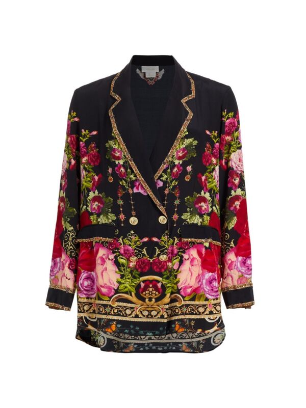  キャミラ レディース ジャケット・ブルゾン アウター Reservation For Love Double-Breasted Silk Jacket reservation for love