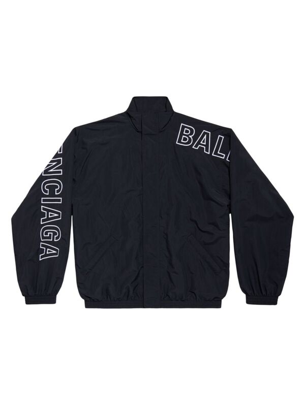 【送料無料】 バレンシアガ メンズ ジャケット・ブルゾン アウター Outline Tracksuit Jacket black