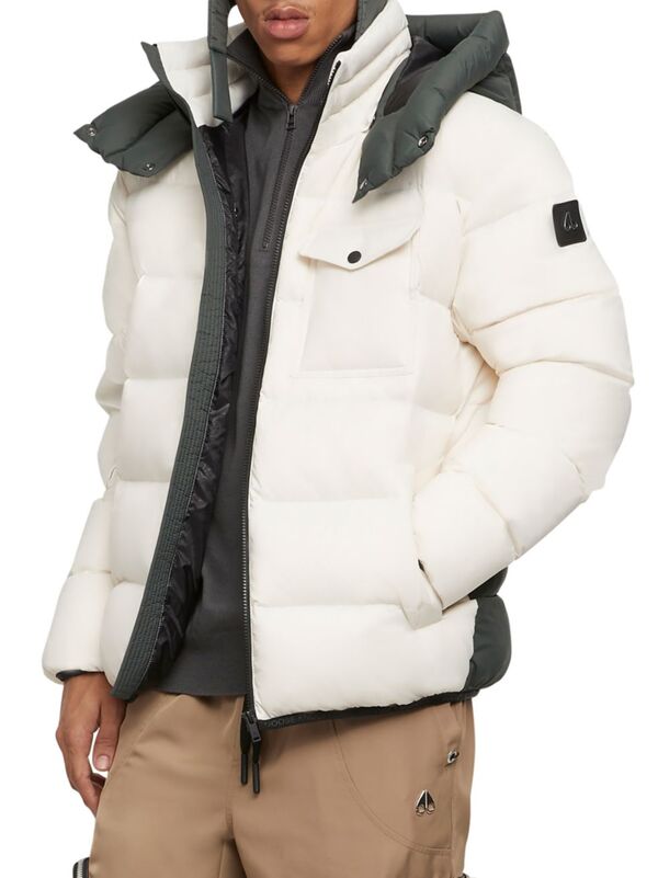 【送料無料】 ムースナックル メンズ ジャケット・ブルゾン ダウンジャケット アウター Bedstuy Puffer Jacket plaster forest hill