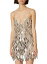 ̵ ƥ ǥ ԡ ȥåץ Tulle Illusion Embroidered Short Dress silver