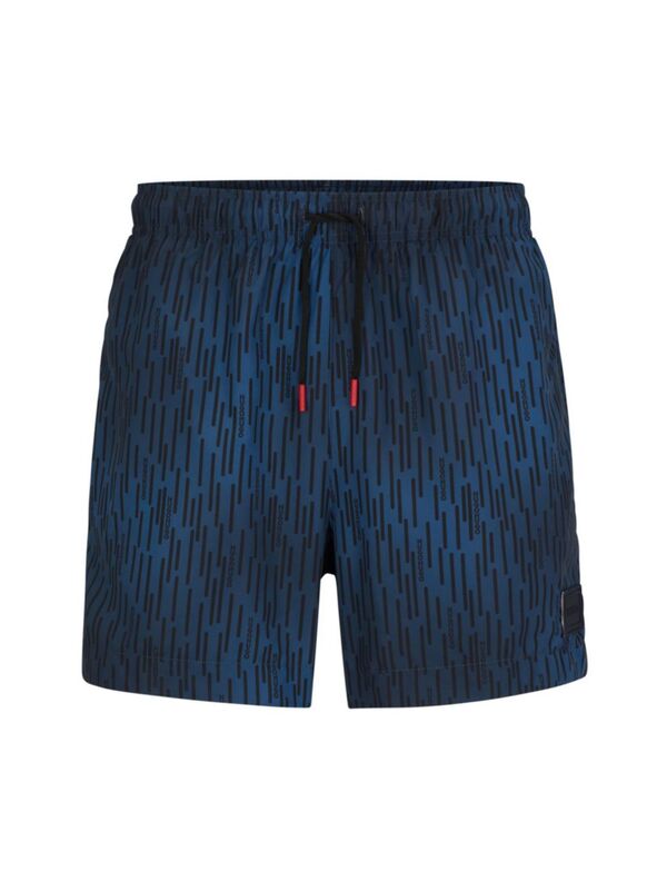 【送料無料】 フューゴ メンズ ハーフパンツ・ショーツ 水着 Quick-Drying Swim Shorts With Signature Print dark blue