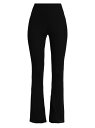 yz EHtH[h fB[X JWApc {gX Wool Rib-Knit Flared Trousers black