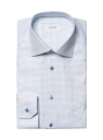 yz Gg Y Vc gbvX Contemporary-Fit Check Cotton & Tencel Shirt light blue
