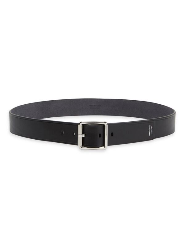フェラガモ ベルト（メンズ） 【送料無料】 フェラガモ メンズ ベルト アクセサリー Adjustable Leather Belt nero