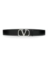 【送料無料】 ヴァレンティノ メンズ ベルト アクセサリー VLogo Signature Calfskin Belt 40 MM black