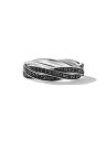 yz fCrbgE[} Y O ANZT[ DY Helios Band Ring in Sterling Silver black diamond