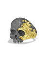 yz fCrbgE[} Y O ANZT[ Waves Skull Ring In Sterling Silver silver