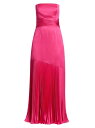 ミリ― 【送料無料】 アムール レディース ワンピース トップス Milly Strapless Pleated Maxi Dress pink cabaret