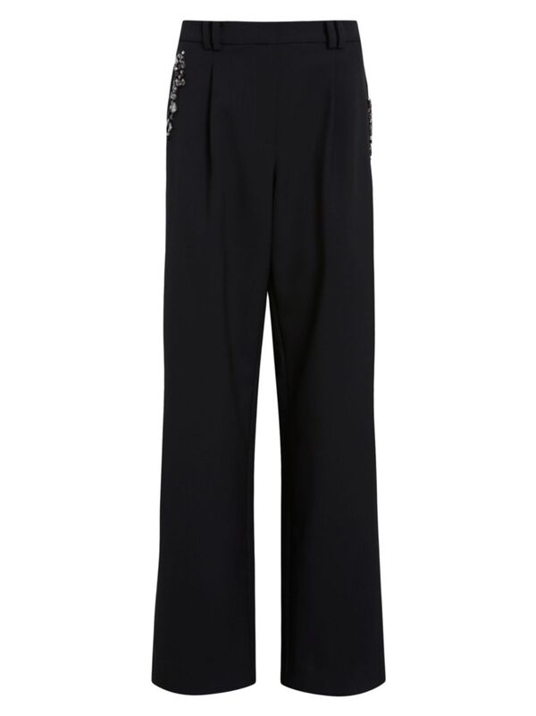 【送料無料】 オールセインツ レディース カジュアルパンツ ボトムス Atlas Embellished Trousers black