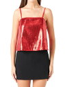  エンドレスローズ レディース シャツ トップス Sequins Top red