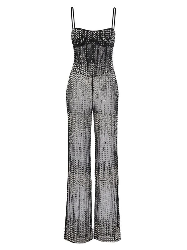 【送料無料】 レトロフェット レディース ジャンプスーツ トップス Adelynne Jumpsuit black silver