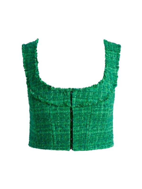 【送料無料】 アリス アンド オリビア レディース タンクトップ トップス Kensie Tweed Crop Bustier T..