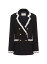 ̵ ƥ ǥ 㥱åȡ֥륾 ֥쥶  Embroidered Plain Tweed Blazer black ivory