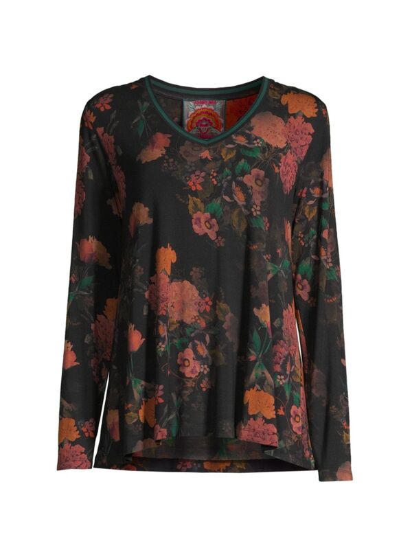 yz Wj[Y fB[X TVc gbvX Amapola Floral Long-Sleeve Swing T-Shirt multi