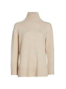  ヴィンス レディース ニット・セーター アウター Wool & Cashmere Mock Turtleneck Sweater hazel cream