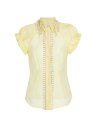 【送料無料】 ジマーマン レディース シャツ ブラウス トップス Matchmaker Diamante Linen-Blend Blouse lemon