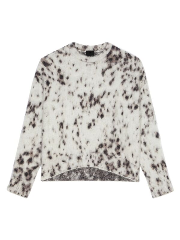 【送料無料】 ジバンシー レディース ニット・セーター アウター Cropped Sweater In Mohair With Snow..