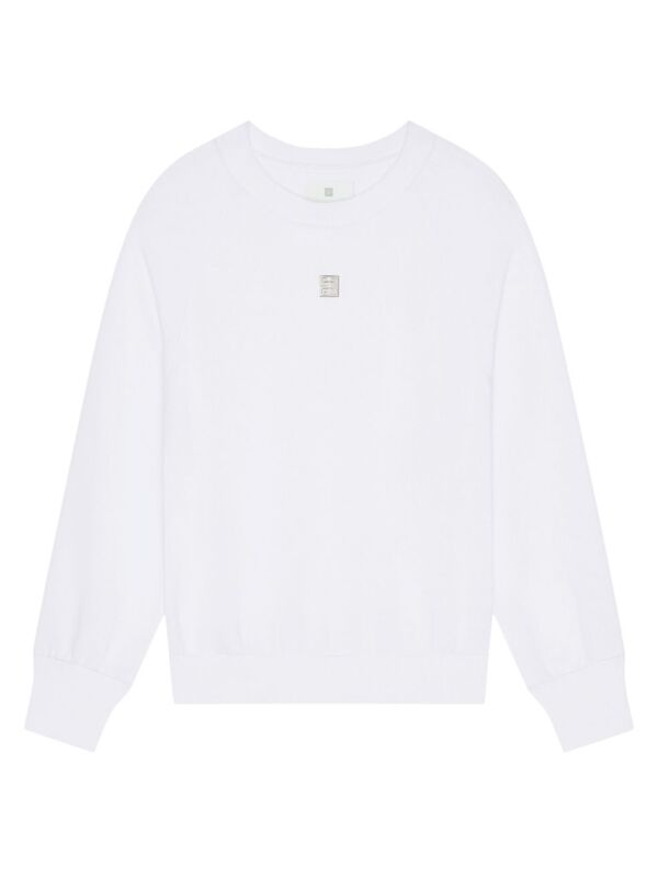 ̵ Х󥷡 ǥ ѡå  Slim Fit Sweatshirt In Fleece white