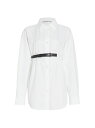 【送料無料】 アレキサンダーワン レディース シャツ トップス Oversized Belted Cotton Shirt white