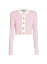 ̵ Хޥ ǥ ˥åȡ ǥ  Cropped Knit Cardigan pink and white