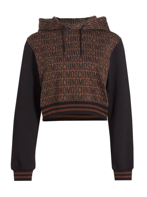 ̵ ⥹ ǥ ѡå աǥ  Crop Logo Hoodie brown