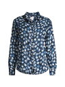 ̵ ˥åץ饹 ǥ  ȥåץ Many Moons Crinkled Shirt blue multi