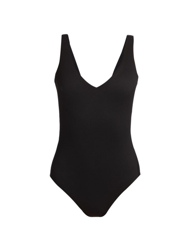 【送料無料】 スパンク レディース ワンピース トップス Pique Shaping One-Piece Swimsuit very black