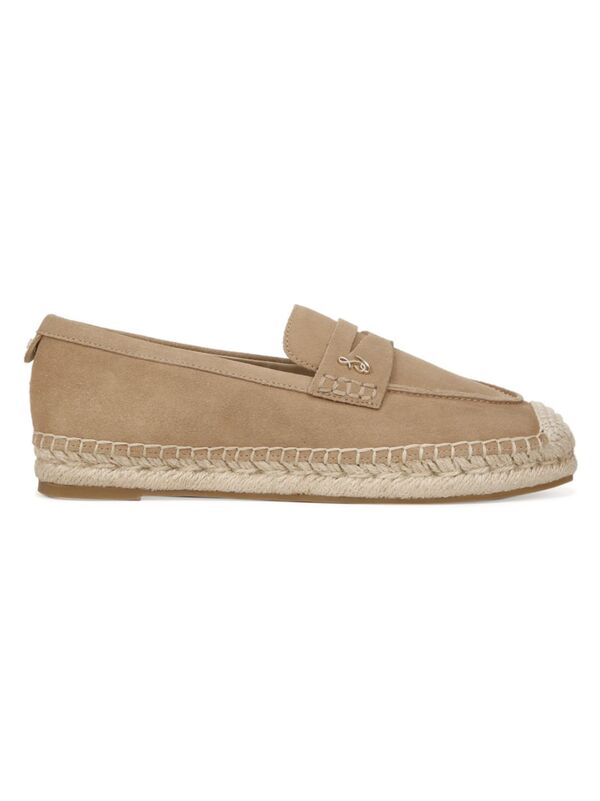 【送料無料】 サムエデルマン レディース オックスフォード シューズ Kai Suede Espadrille Loafers tuscan taupe